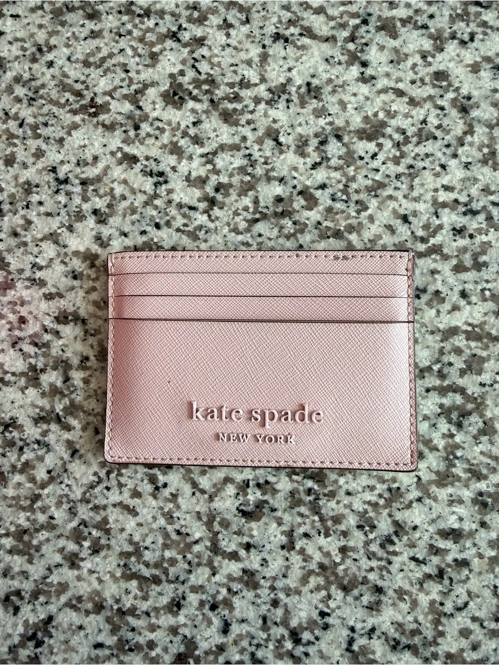 kate spade blush pink card holder